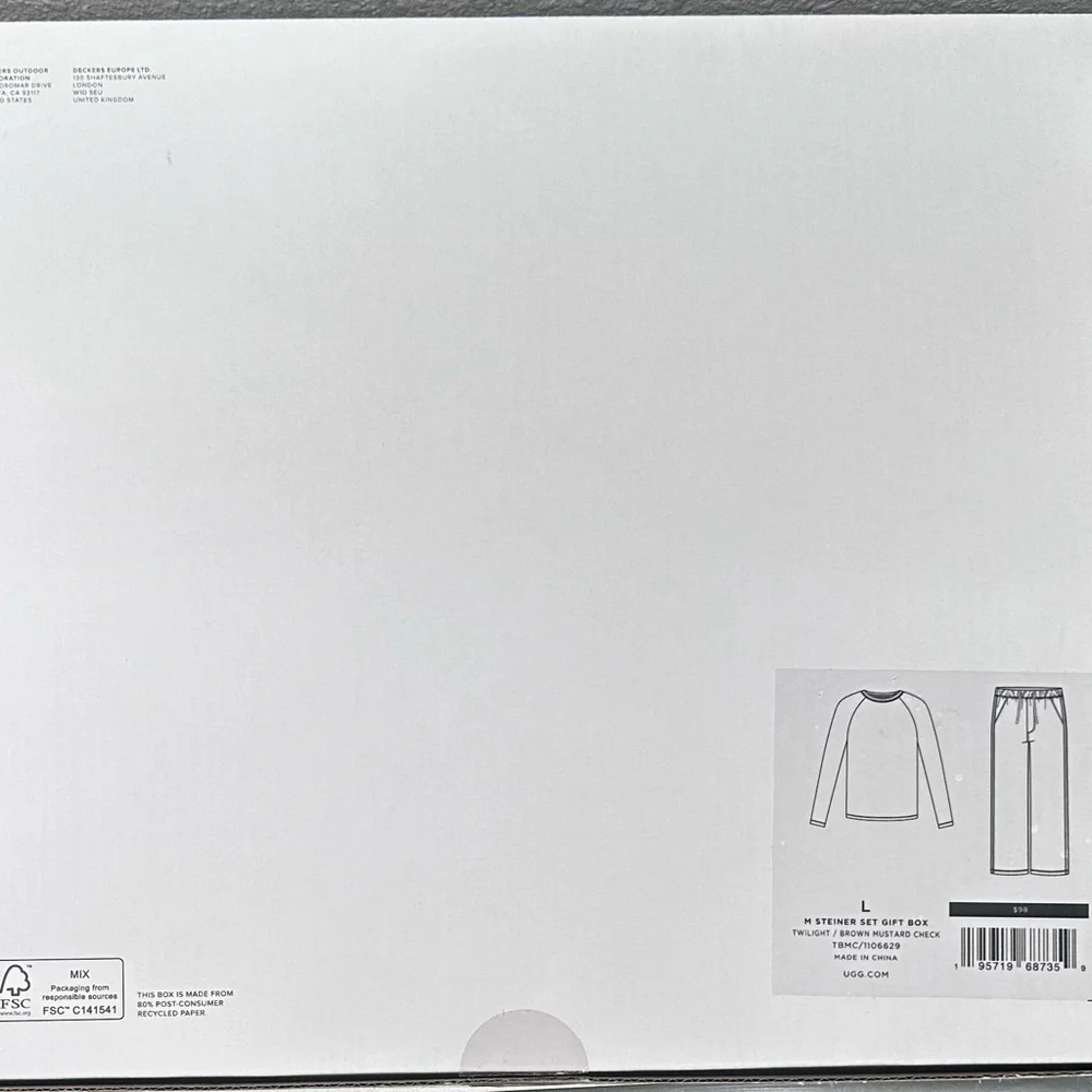 𝕌𝔾𝔾 “𝕊𝕥𝕖𝕚𝕟𝕖𝕣” 𝔹𝕠𝕩𝕖𝕕 ℙ𝕒𝕛𝕒𝕞𝕒 𝔾𝕚𝕗𝕥 𝕊𝕖𝕥. - Picture 5 of 5